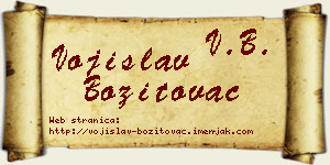 Vojislav Bozitovac vizit kartica